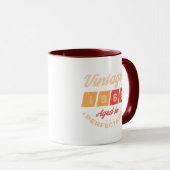 Personalized sixty vintage 60th birthday party tasse (VorderseiteRechts)