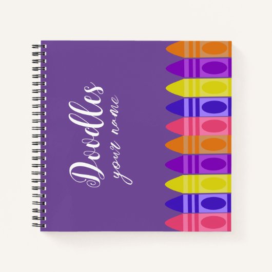 Personalized Sketch Book Doodles Notebook Notizblock (Vorderseite)