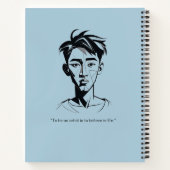 Personalized Sketches and Scribbles Notebook Notizblock (Rückseite)