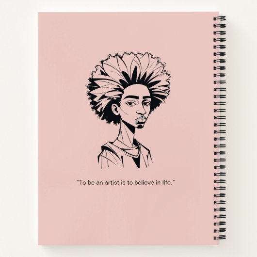 Personalized Sketches and Scribbles Notebook Notizblock (Rückseite)