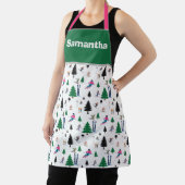 Personalized Ski Inspired Apron Schürze (InSitu)
