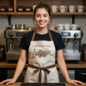 Personalized Sloth Coffee Bar Apron Schürze