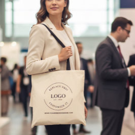 Personalized Small Business Branding Reusable Tragetasche