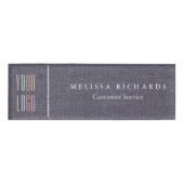 Personalized Small Name Badge Namenschild (Vorderseite)