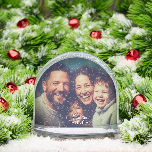 Personalized Snow Globe with Custom Photo and Name Schneekugeln (Weihnachten)
