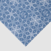 Personalized Snowflake star Holiday wrapping paper Seidenpapier (Detail)