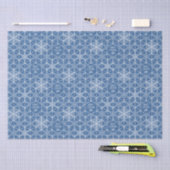 Personalized Snowflake star Holiday wrapping paper Seidenpapier (Handwerk)