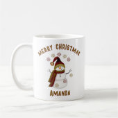 Personalized Snowman Christmas Kaffeetasse (Links)