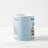 Personalized Snowman Christmas Mug with Name  Kaffeetasse (Mittel)