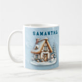 Personalized Snowman Christmas Mug with Name  Kaffeetasse (Links)