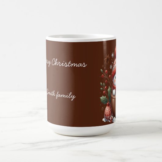 Personalized Snowman Mug - Custom Name Gift Kaffeetasse (Mittel)