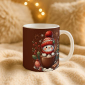 Personalized Snowman Mug - Custom Name Gift Kaffeetasse