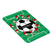 Personalized soccer ball and players magnet (Rechte Seite)