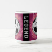Personalized Soccer Ball Birthday  | Age Name Text Kaffeetasse (Mittel)