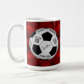 Personalized Soccer Ball Birthday  | Age Name Text Kaffeetasse (Links)