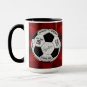Personalized Soccer Ball Birthday | Age Name Text Tasse (Links)