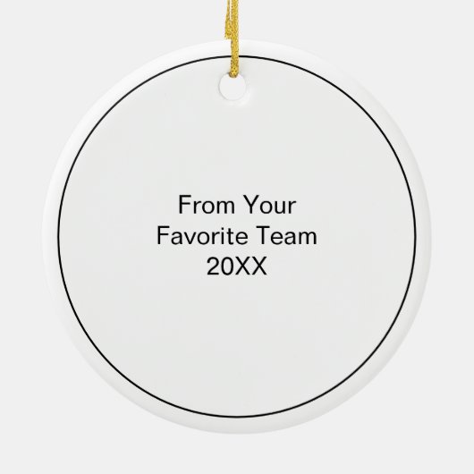 Personalized Soccer Ball Coach Ornament (Hinten)