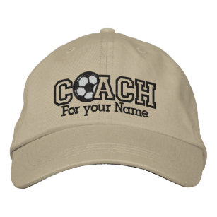 Personalized Soccer Coach with your name Bestickte Kappe