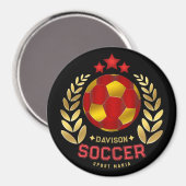 Personalized Soccer Gift For Players And Fans Magnet (Vorderseite/Rückseite)