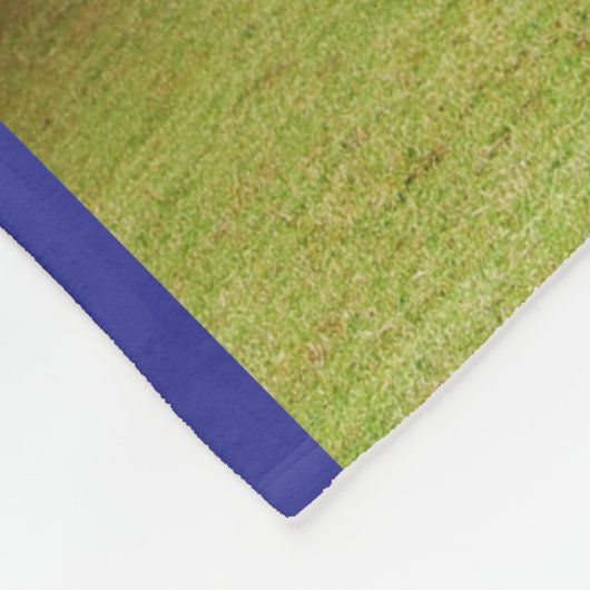 Personalized soccer player team  fleecedecke (Ecke)