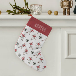 Personalized Soccer Santa Kleiner Weihnachtsstrumpf