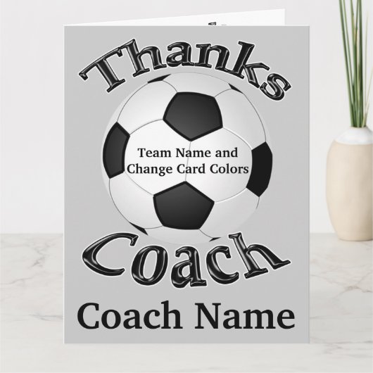 Personalized Soccer Thank You Cards, INSTRUCTIONS Dankeskarte (Vorderseite)