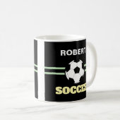 Personalized Soccerball Mug Kaffeetasse (VorderseiteRechts)
