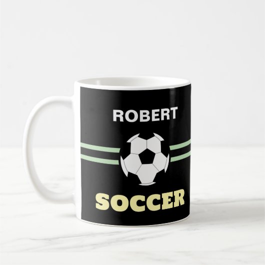 Personalized Soccerball Mug Kaffeetasse (Links)
