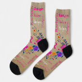 Personalized Socks Add Your Name  Socken (Linkes Detail)