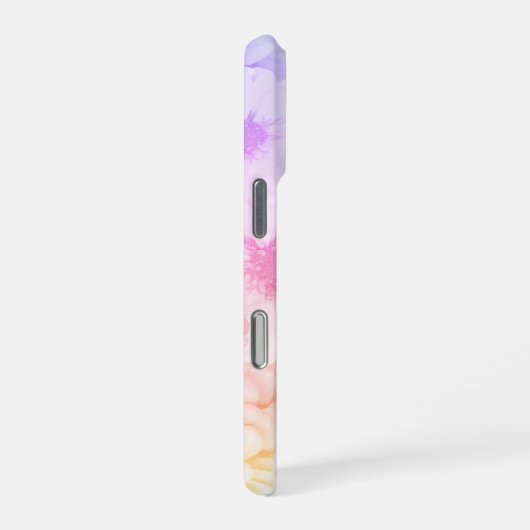Personalized Soft Cotton Candy Floral iPhone Hülle (Rechte Seite)