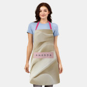 Personalized Soft Cream Abstract Minimal Flow Schürze (Getragen)