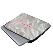 Personalized Soft Iridescent Pearl Shimmer Laptopschutzhülle (Vorne Knopf)