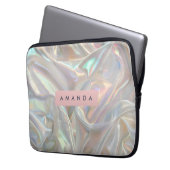 Personalized Soft Iridescent Pearl Shimmer Laptopschutzhülle (Vorderseite Links)
