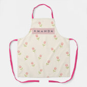 Personalized Soft Pastel Blush Pink Tulip  Schürze (Vorderseite)