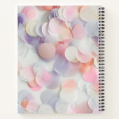 Personalized Soft Pastel Confetti Design Notizblock (Rückseite)