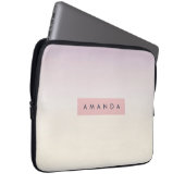 Personalized Soft Pastel Lavender Gradient Laptopschutzhülle (Vorne Rechts)