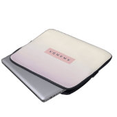 Personalized Soft Pastel Lavender Gradient Laptopschutzhülle (Vorne Knopf)