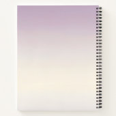 Personalized Soft Pastel Lavender Gradient Notizblock (Rückseite)