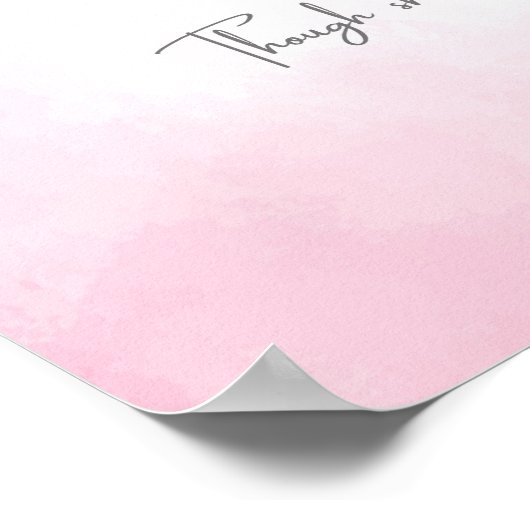 Personalized Soft Pink Fairy Nursery Wall Art Poster (Ecke)