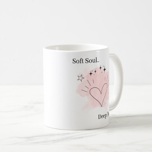 Personalized Soft Soul Ceramic Coffee Mug Kaffeetasse (VorderseiteRechts)