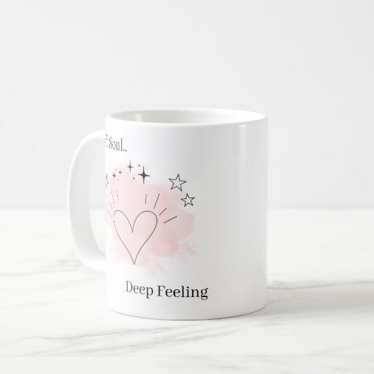 Personalized Soft Soul Ceramic Coffee Mug Kaffeetasse (Vorderseite Links)