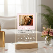 Personalized Song Code Romantic LED Night Light  Acrylschild