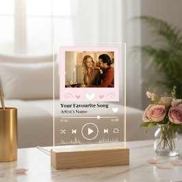 Personalized Song Code Romantic LED Night Light  Acrylschild