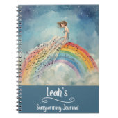 PERSONALIZED Songwriting Journal, Spiral Bound Notizblock (Vorderseite)