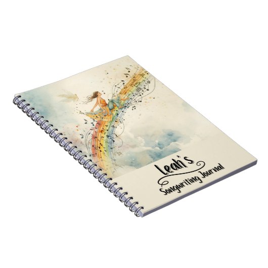 PERSONALIZED Songwriting Journal, Spiral Bound Notizblock (Rechte Seite)