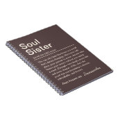 Personalized Soul Sister Definition Notizblock (Rechte Seite)