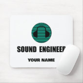 Personalized Sound Engineer Audio Engineering Mousepad (Mit Mouse)