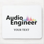 Personalized Sound Engineer Audio Engineering Mousepad (Vorne)