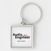 Personalized Sound Engineer Audio Engineering Schlüsselanhänger (Vorne)