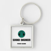 Personalized Sound Engineer Audio Engineering Schlüsselanhänger (Vorne)